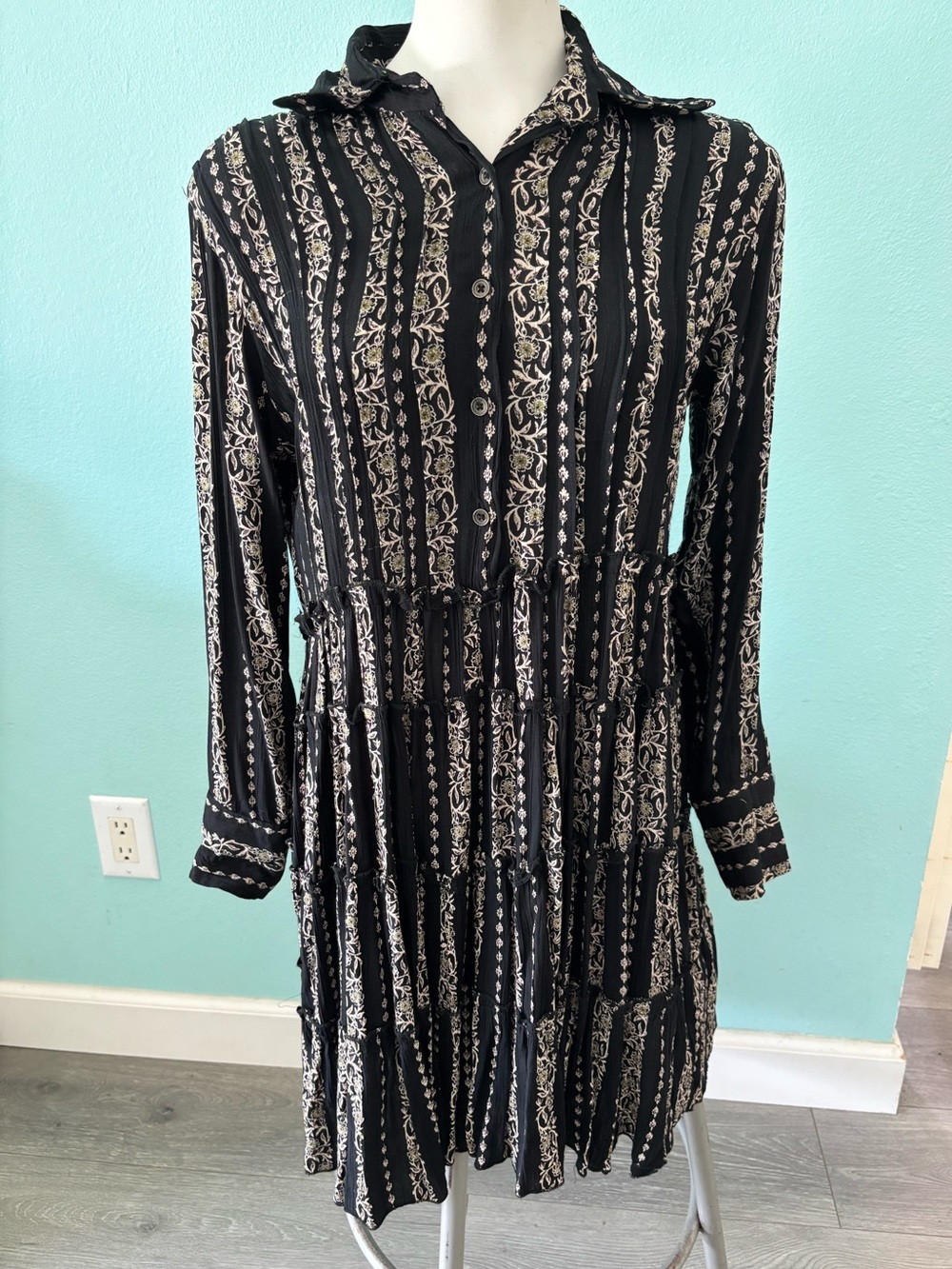 Angie Rayon Long Sleeve Dress